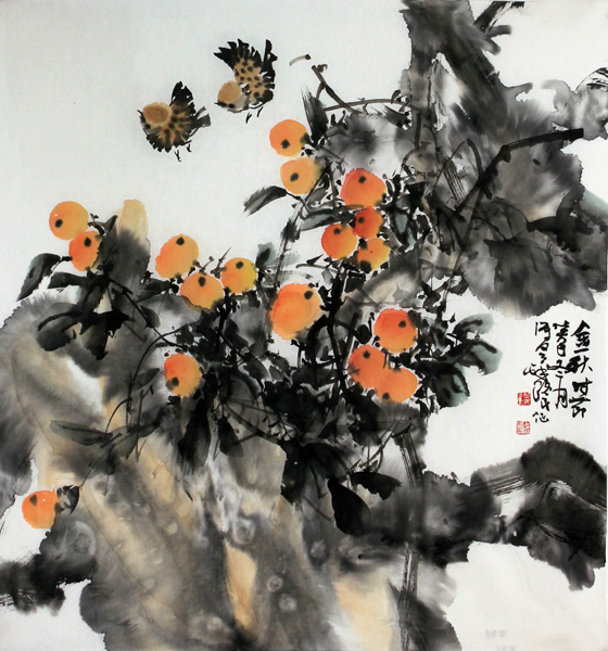 成功书画家网（微）拍第十二期路民花鸟作品赏析