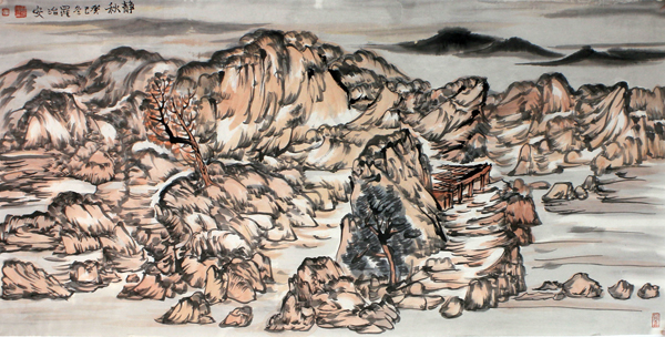 成功书画家网（微）拍第十二期罗治安山水作品赏析