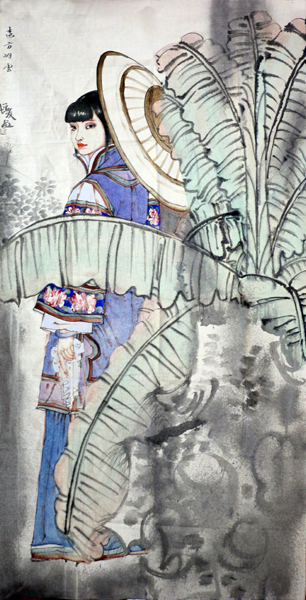 金增友人物画作将在《当代书画家》刊登