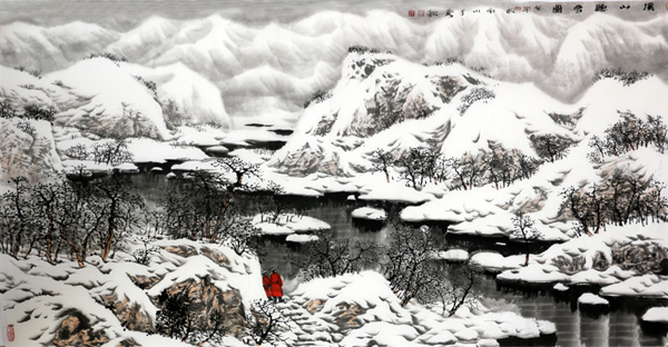 雪景山水——成功网（微）拍第十四期赵春秋作品赏析