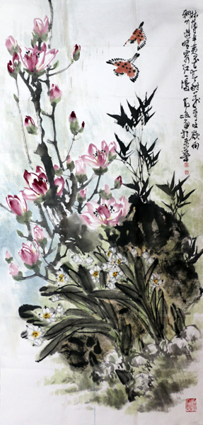高磊花鸟作品将在《当代书画家》刊登