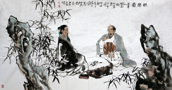 杨子健画作参加“2015中国美术家年度人物”活动