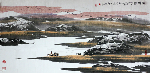 笔墨泼辣展西部风情——青海省美协名誉主席白墨山水新作