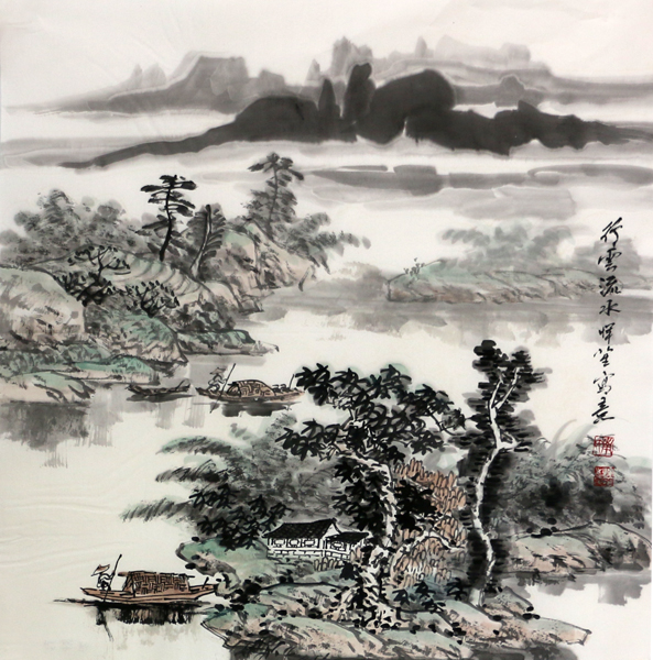 河北美协副主席南恽笙先生与成功书画艺术研究院签订长期