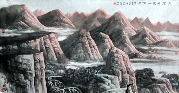 成功书画网（微）拍第二十期拍卖作品——王犇山水作品《