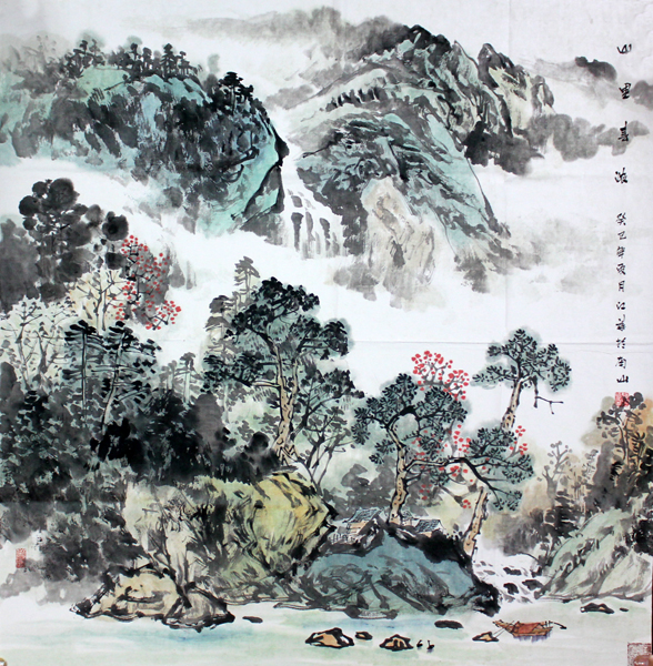为海岛山水立传 以墨彩融合写情——“笔绘八荒九州山水
