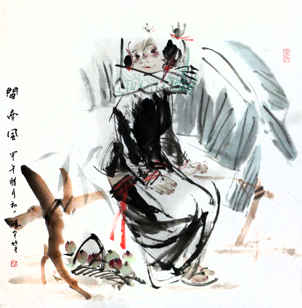 天津美协理事邵鸿萍人物作品欣赏