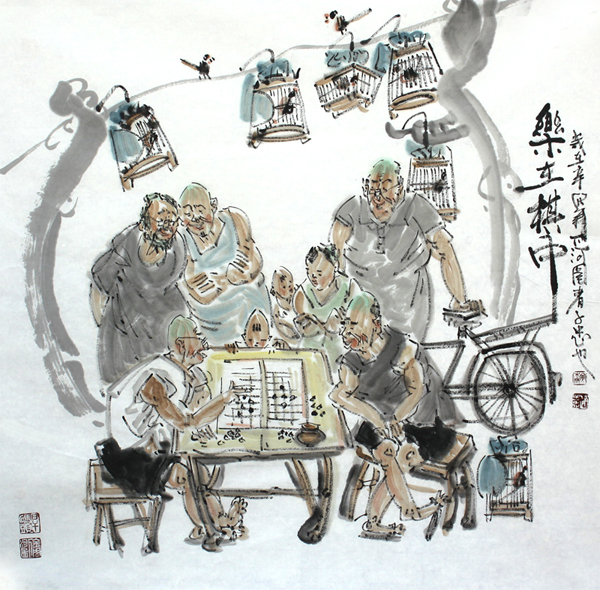 成功书画网（微）拍第二十一期——赵子忠民俗人物作品欣