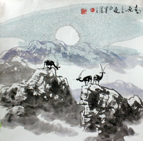 画展高原山水之旷 呼唤生灵赞歌大美——浅谈白墨西部高
