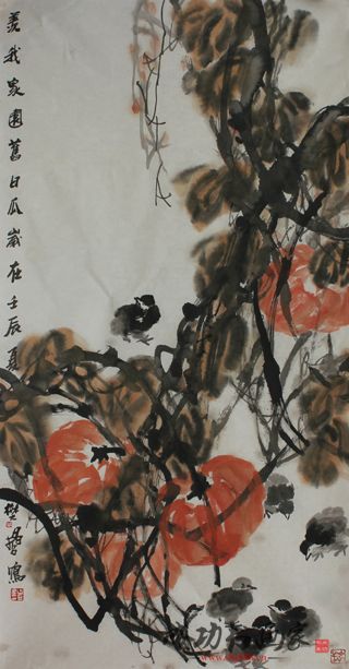 重墨粗笔不失神韵——樊昌哲画作入“花鸟比兴绘时代和谐&