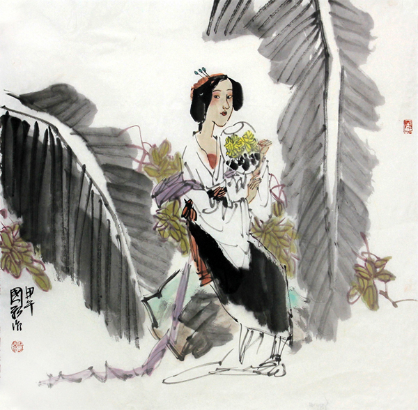 中美协理事杨国新画作入成功书画网（微）拍第二十二期
