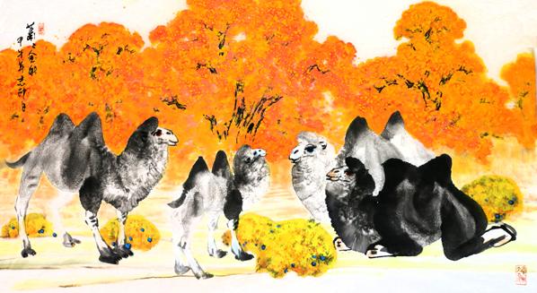 杨志印花鸟作品《萧萧金秋》将被拍出