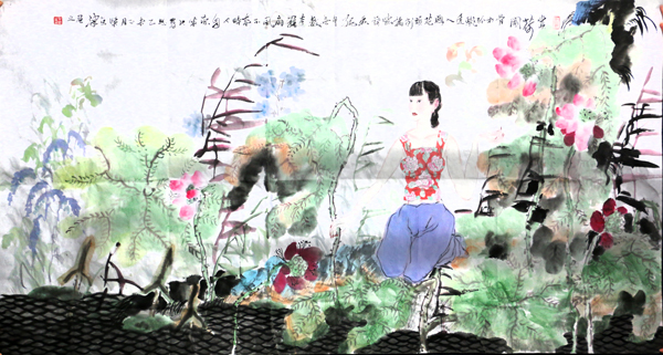 八一书画院副院长柴京津人物画作欣赏