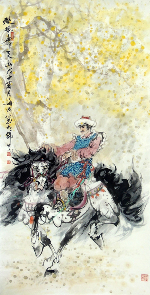 翰墨淋漓西域风情——武海成画作入“名动川渝&#8226;当代