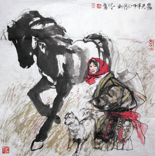 成功书画网（微）拍第二十三期拍卖——刘筱元人物作品