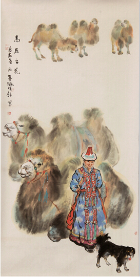 彩墨写河西风情——王晓银画作再入成功书画网（微）拍第