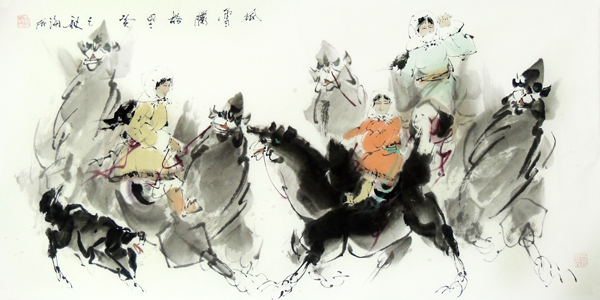 寄情笔墨写河西风情——浅议武海成国画人物的精神寄托