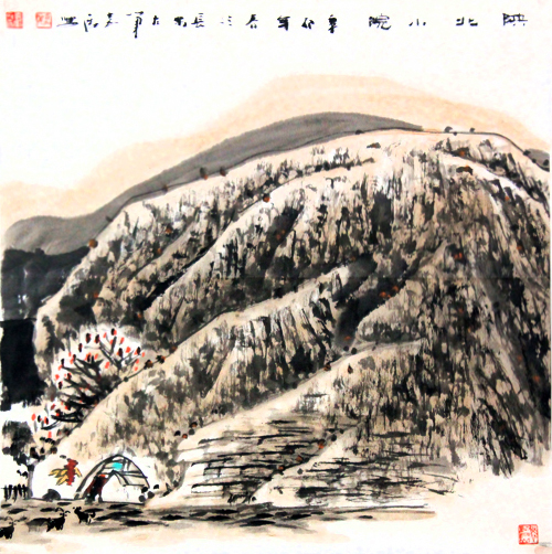 浓浓黄土情 猎猎时代风——浅议蔡嘉励及其山水画