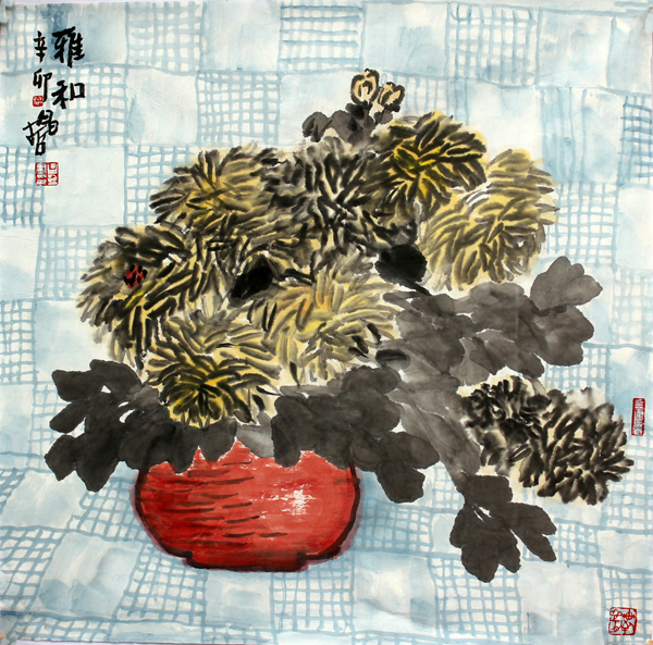“书画三秦·当代实力书画家10人”双线联展——樊昌哲花