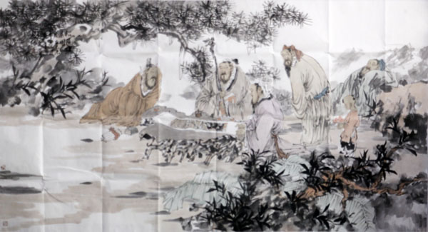 色彩与水墨神韵的相合——苏童人物作品欣赏