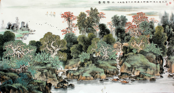 海南美协理事张华忠画作入“时代岭南&#8226;粤桂琼三省实