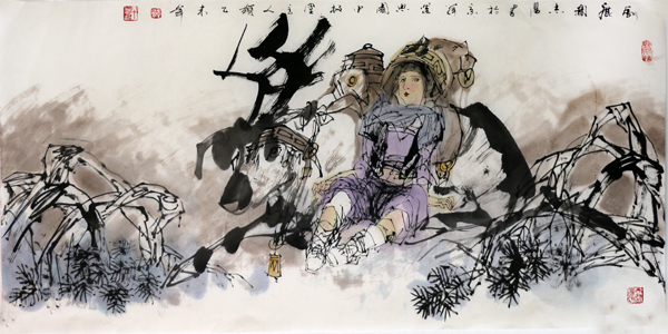 笔墨纵横 线写捭阖——读于志学先生写意人物、花鸟国画
