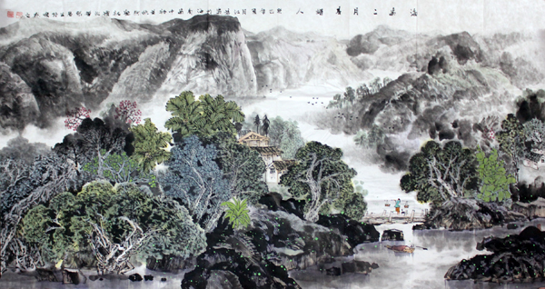 水墨中的海南风情——中国美术家协会理事阮江华海南山水