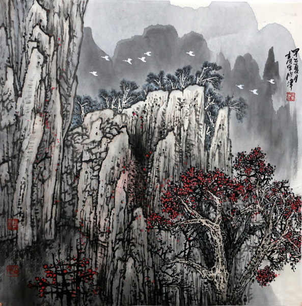 天津美协副主席张寿庠画作入“当代水墨&#8226;津冀实力画