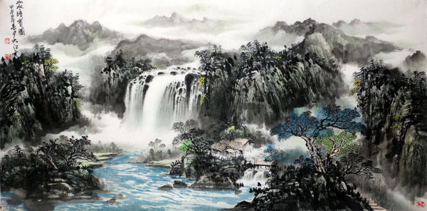 吕大江国画入展“当代水墨·津冀实力画家10人双线联展”