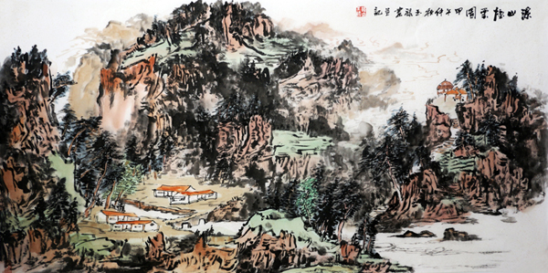 韩玉禄山水作品入拍第二十九期成功网（微）拍