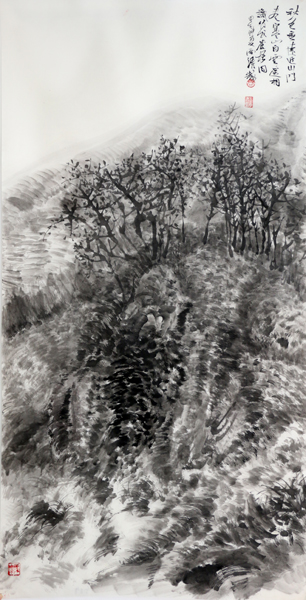 宣纸落墨绘家山，故乡今夜思千里——高雪涛山水画作品赏