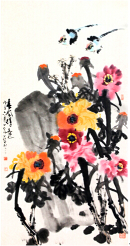 蔡智花鸟作品入拍第三十期成功网（微）拍