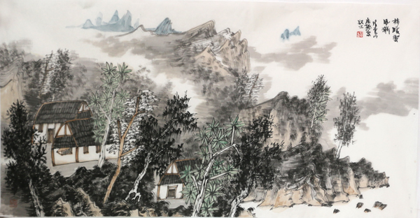 孙奕画作入展“水墨妙趣·晋鲁两省实力画家20人双线联展”