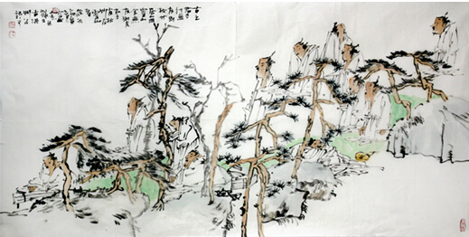 黄志林画作入成功书画网（微）拍第三十期