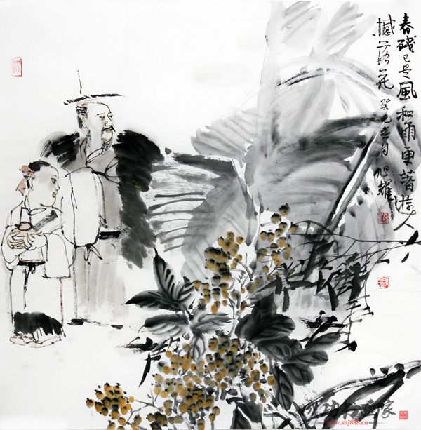 山西美协理事孟旭耀画作入“水墨妙趣&#8226;晋鲁两省实力