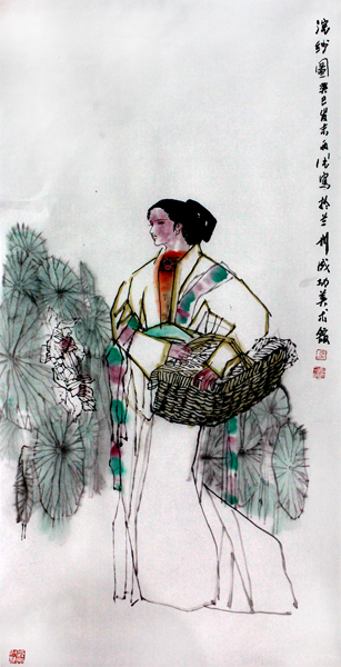 马西光人物画作入“水墨西部&#8226;当代西部风情题材馆藏