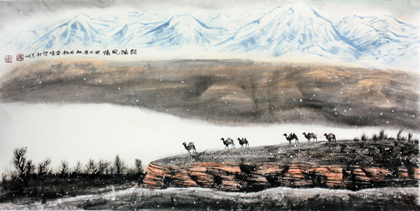杨雷鸣画作入“水墨西部&#8226;当代西部风情题材馆藏国画