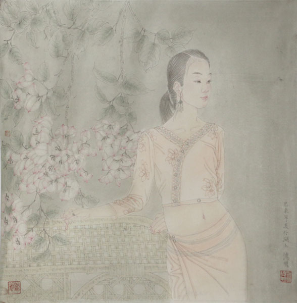 刘德明画作入展“工写时代·馆藏工笔画当代作品双线联展”