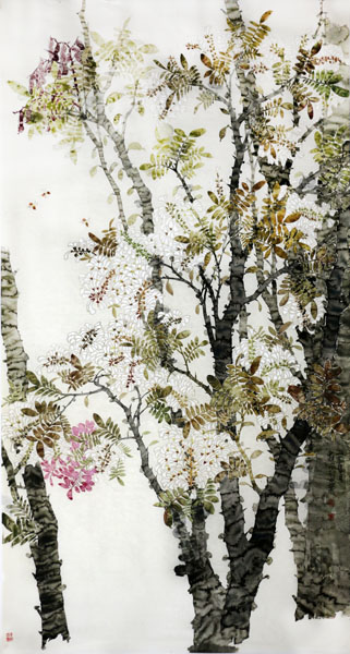 荆贵家工笔画作入“工写时代&#8226;馆藏工笔画当代作品双