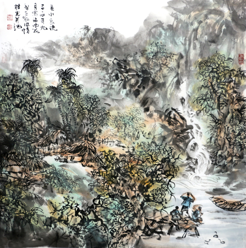 游桂光山水画作入成功书画网（微）拍第三十四期