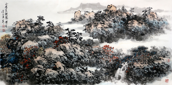 南恽笙山水画作入成功书画网（微）拍第三十五期拍卖