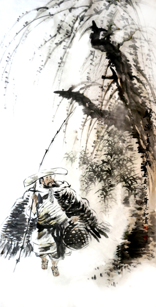 “捐赠书画藏品特展”冯远先生画作《归渔》赏析
