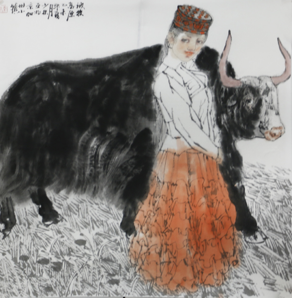 画笔绘出隽美民族情——军旅画家陈少林画作欣赏