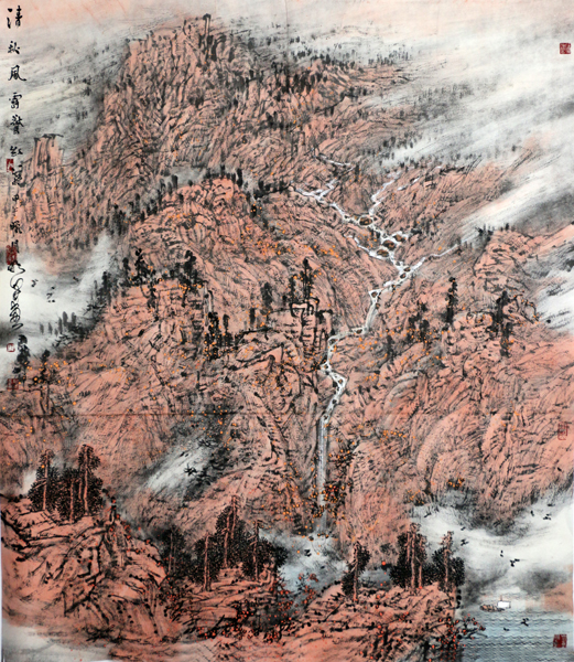 王明泽山水画新作赏析