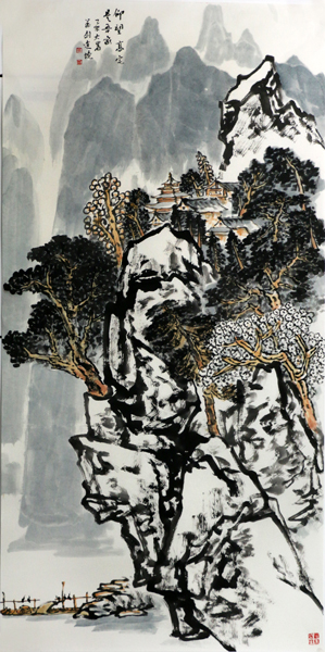 墨色烟岚——长沙美协副主席萧剑山水画赏析
