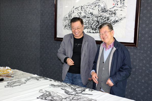 山水画家余新民先生“画家日活动”圆满结束