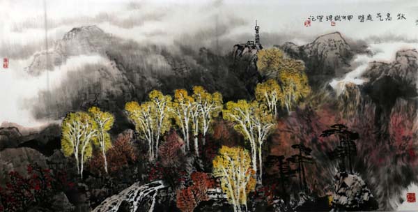 黑山白水间的笔墨情——张连贵山水佳作欣赏