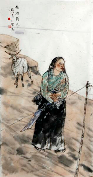 李知宝人物画作品将首次参拍成功书画家网（微）拍