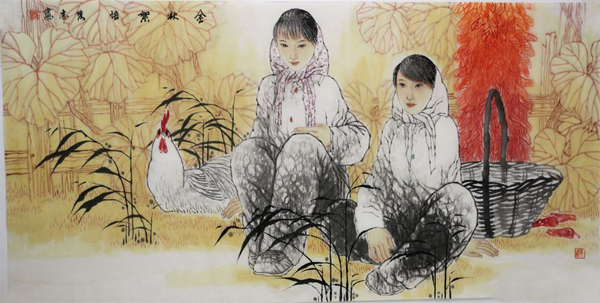 宫秀志画作《金秋絮语》入成功书画网（微）拍 第三十八