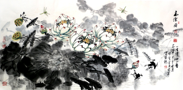 南恽笙画作《高洁图》入成功书画网（微）拍 第三十九期